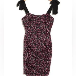 Area Stars Tie Strap Floral Print Dress